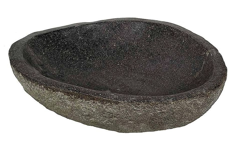 Naturstein Schale Flussstein Steinschale Dekoschale Vogeltränke Garten 30-3 günstig online kaufen