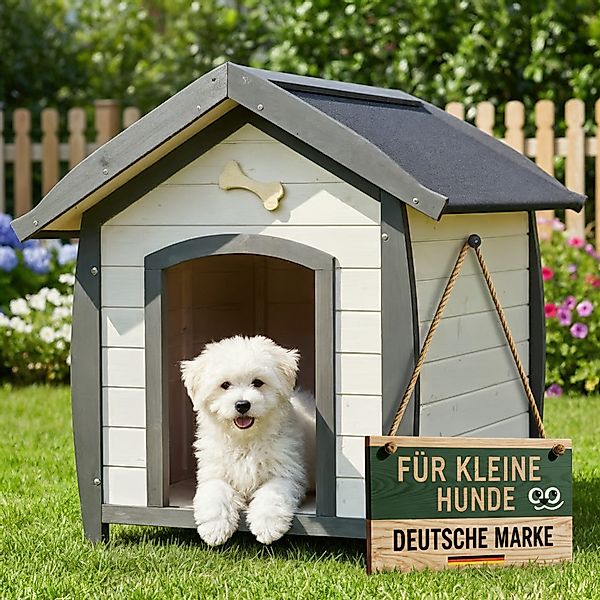Zooprinz Hundehütte Bella mit dekorativem Hundeknochen, günstig online kaufen