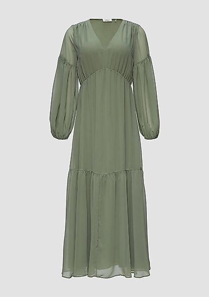 s.Oliver BLACK LABEL Maxikleid Langes Chiffonkleid günstig online kaufen