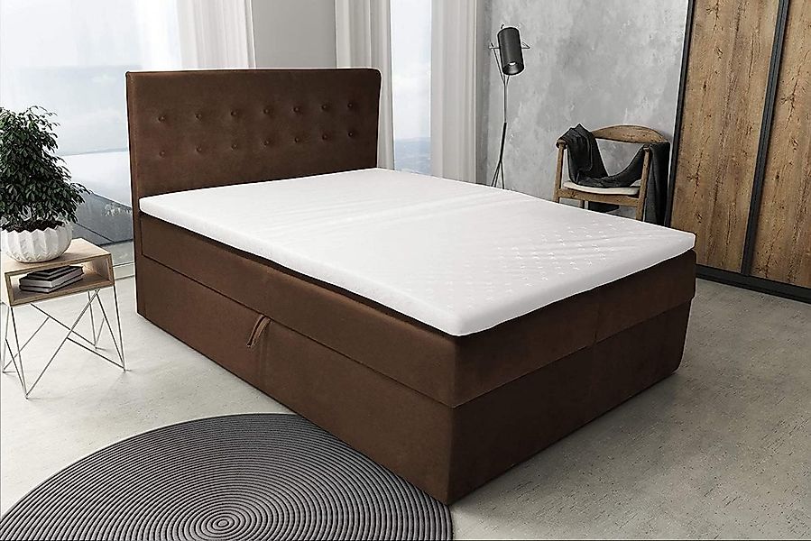 Best for Home Boxspringbett S Deluxe mit Bettkasten Bonellfederkern inkl. 4 günstig online kaufen