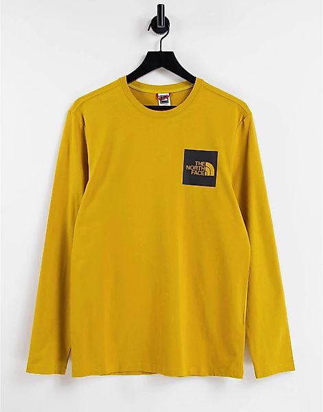 The North Face – Feines, langärmliges T-Shirt in Gelb günstig online kaufen