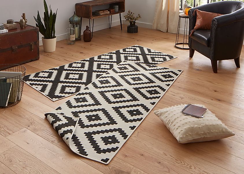 NORTHRUGS Teppich Malta Wendeteppich, rechteckig, Höhe: günstig online kaufen