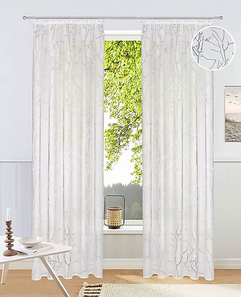 my home Gardine Anna, Kräuselband (1 günstig online kaufen