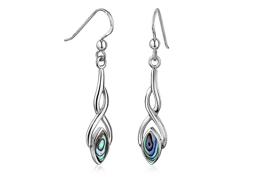 Materia Paar Ohrhaken Abalone Perlmutt Ohrhänger Grün keltisch SO-124, 925 günstig online kaufen