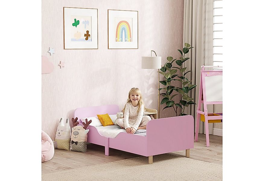 AIYAPLAY Kinderbett mit Rausfallschutz, Lattenrost, Kopf- und Fußteil (140 günstig online kaufen