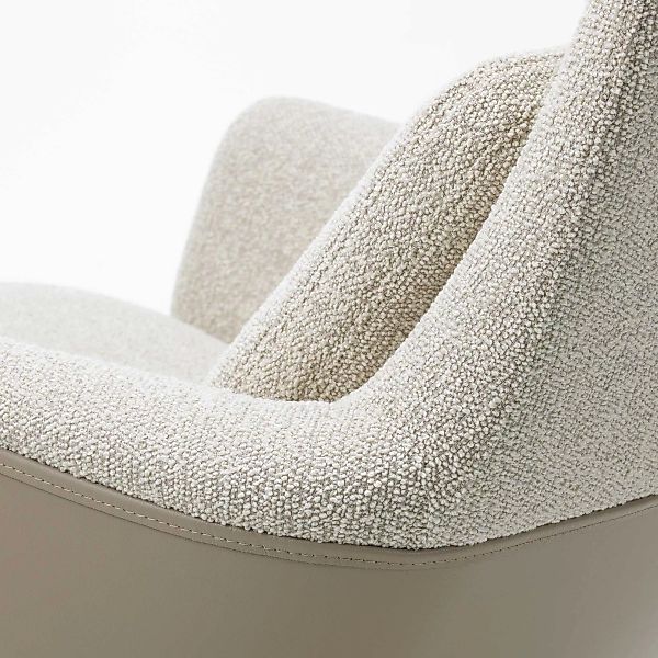Vitra - Grand Relax Sessel Stoff - elfenbein perle/Sitzfläche Stoff Nubia 0 günstig online kaufen