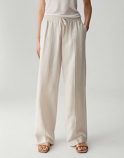 OPUS PANTS Schlupfhose MALOTTA NATURAL Mid Rise aus Viskose Leinen Mix günstig online kaufen