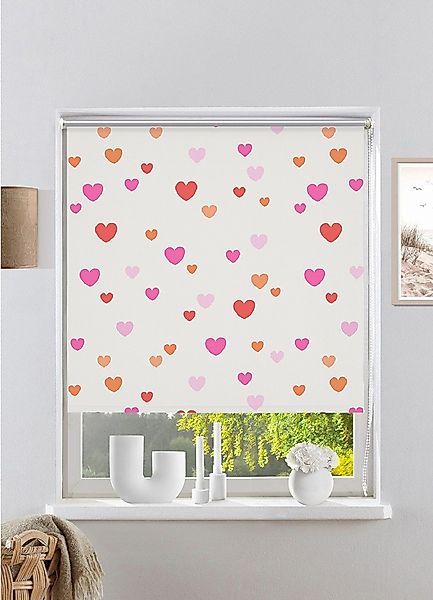 Lüttenhütt Rollo »HEART«, verdunkelnd, Blendschutz-Sichtschutz-Verdunkelung günstig online kaufen