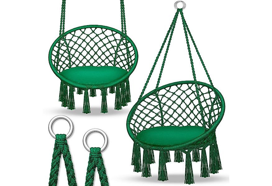 tillvex Hängesessel tillvex® Hängesessel Hängestuhl Hängeschaukel Hängekorb günstig online kaufen
