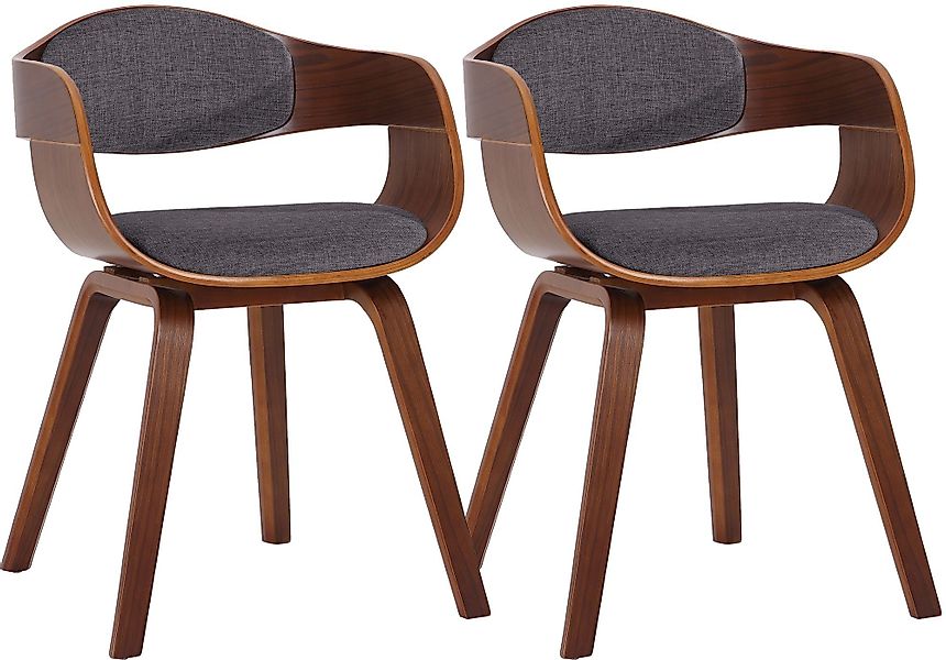 CLP Esszimmerstuhl Kingston Stoff (2er Set), günstig online kaufen