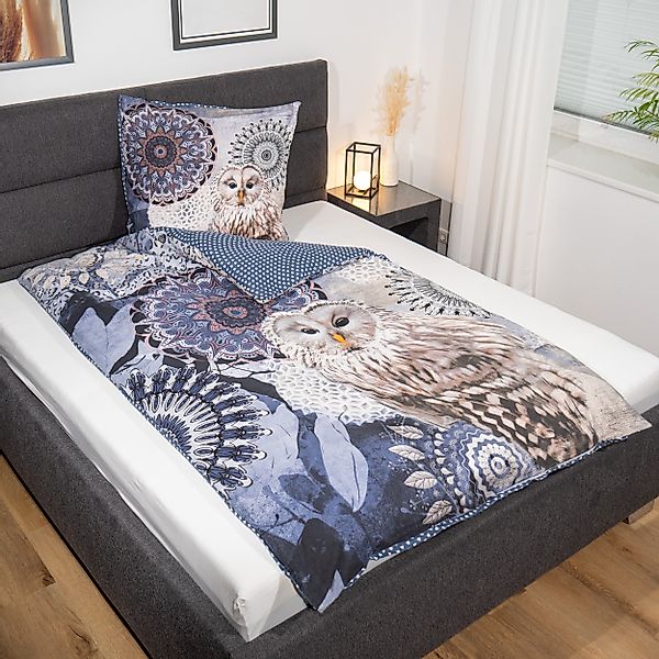 Traumschloss Bettwäsche Comfort Baumwolle, Flanell, 2 teilig, weiß mit vers günstig online kaufen