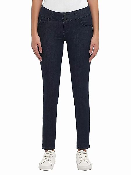 LTB Damen Jeans Molly M Super Slim Fit - Blau - Rinsed Wash günstig online kaufen