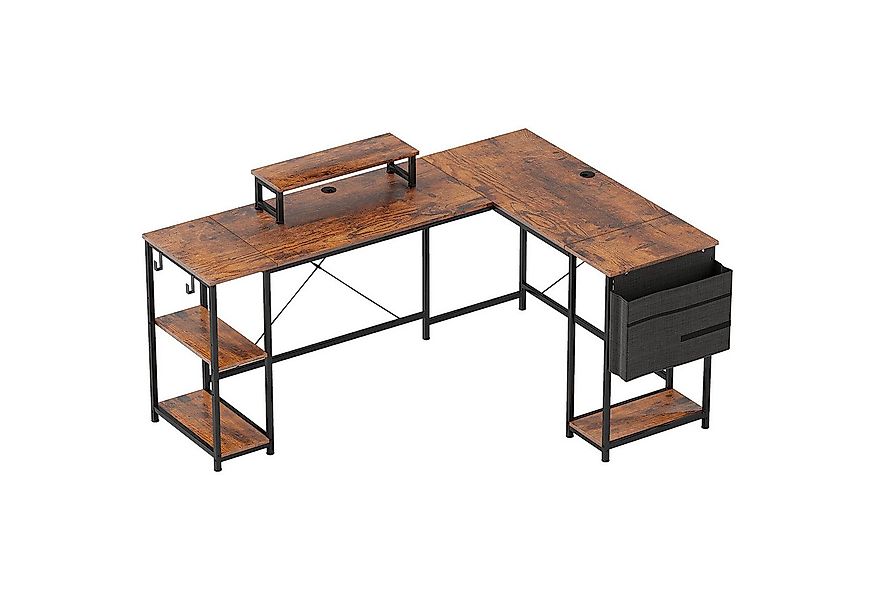 MC Star Gamingtisch L-förmiger Schreibtisch 168 x 120 cm Eckschreibtisch mi günstig online kaufen