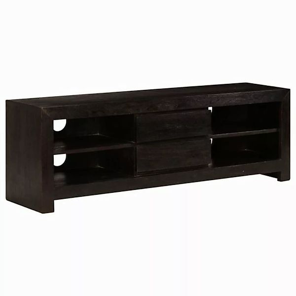 furnicato TV-Schrank Massivholz Akazie 120x30x40 cm Dunkelbraun (1-St) günstig online kaufen