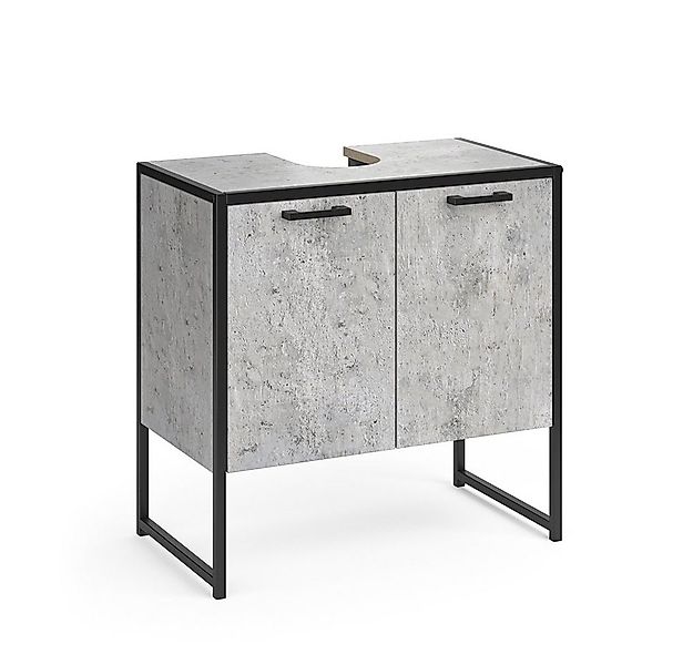 Vicco Waschbeckenunterschrank Fyrk, Beton/Beton, 60 x 60 cm (1-St) günstig online kaufen
