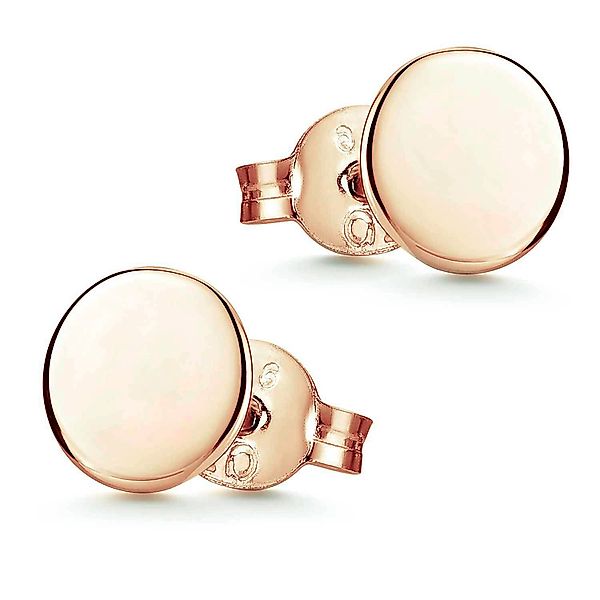 Materia Paar Ohrstecker Plättchen Basic Rosegold günstig online kaufen