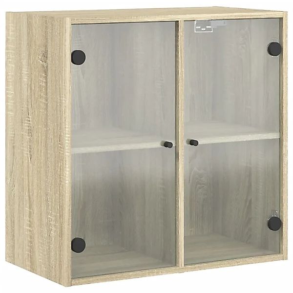vidaXL Wandschrank mit Glastüren Sonoma-Eiche 68x37x68,5 cm 836492 günstig online kaufen