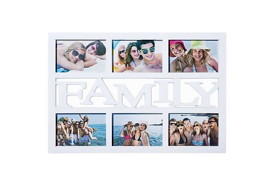 Goods+Gadgets Bilderrahmen XXL Bilderrahmen Collage für 6 Fotos – Moderne F günstig online kaufen