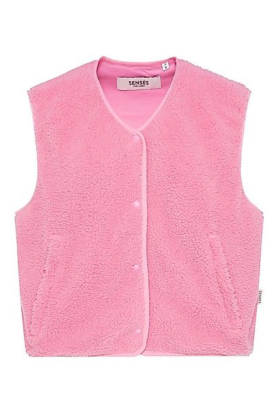 SENSES.THE LABEL Plüschweste mit Reißverschlusstaschen günstig online kaufen
