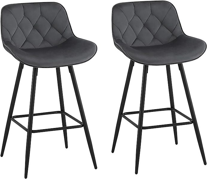 EUGAD Barhocker (2 St), Samt Barstühle, günstig online kaufen
