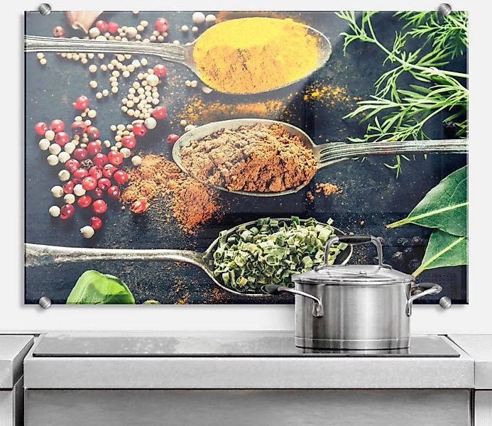 Wall-Art Küchenrückwand »Spritzschutz Kräutervielfalt«, (1 tlg.) günstig online kaufen