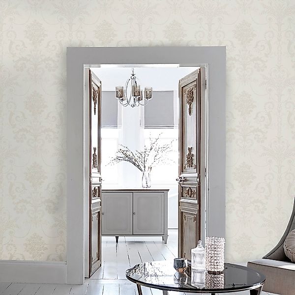 Laura Ashley Vliestapete Josette White 10,05 x 0,52 m günstig online kaufen