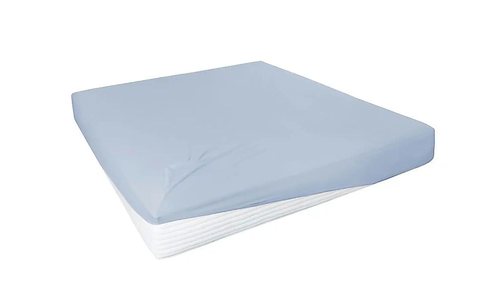 Jersey-Elastan Boxspringlaken   ¦ blau ¦ Maße (cm): B: 150 H: 28 Bettwaren günstig online kaufen