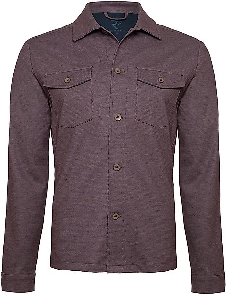 R2 Overshirt Melange Bordeaux - Größe XXL günstig online kaufen