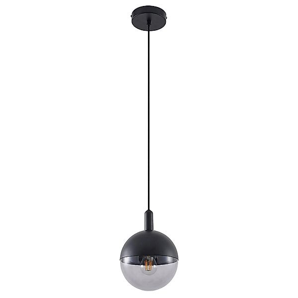 Lucande Pendelleuchte Dustian 9639219 Design Modern in Schwarz aus Glas 1-f günstig online kaufen