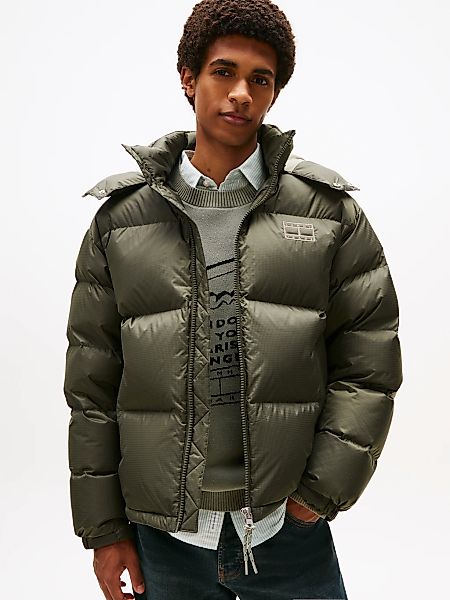 Tommy Jeans Steppjacke "ALASKA DOWN PUFFER" mit Kapuze Übergangsjacke Regul günstig online kaufen