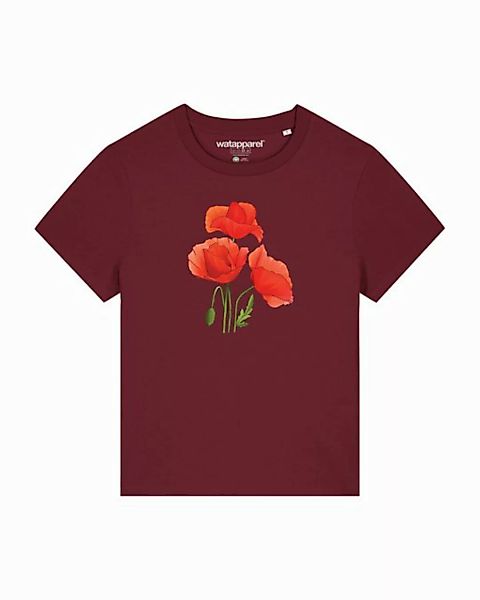 wat? Apparel T-Shirt Poppy Flowers günstig online kaufen