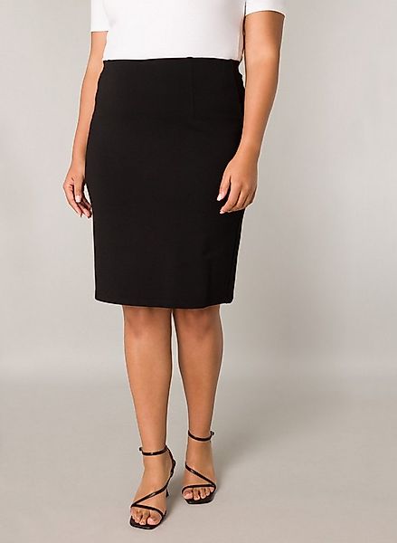 Base Level Curvy Bleistiftrock kniefrei mit Viskose und Stretch günstig online kaufen