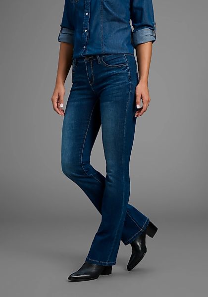 Arizona Bootcut-Jeans "Ultra-Stretch", normale Passform, Baby-Bootcut, Used günstig online kaufen