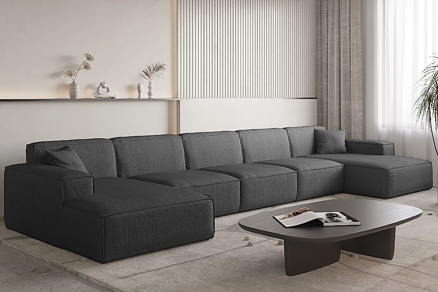 Fun Möbel Wohnlandschaft Sofa U-Form CELES günstig online kaufen