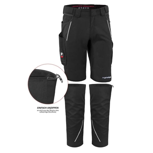 Qualitex Workwear Arbeitsshorts ZIP-ON-BUNDLE IRON Shorts günstig online kaufen