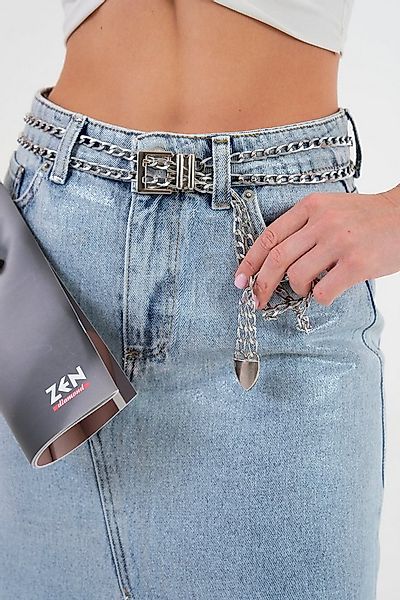 WOMAN VISION Synthetikgürtel Gürtel mit quadratischer Schnalle und doppelte günstig online kaufen