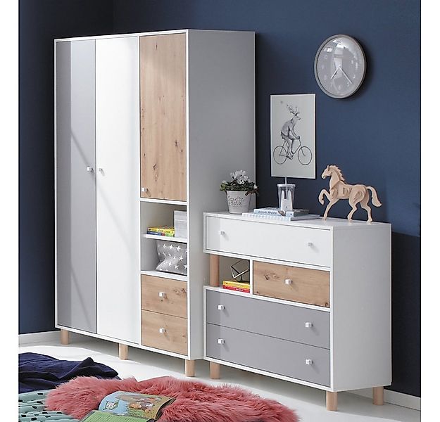 Lomadox Jugendzimmer-Set FAIRFAX-133, (Sparset, 2-tlg), Kleiderschrank und günstig online kaufen