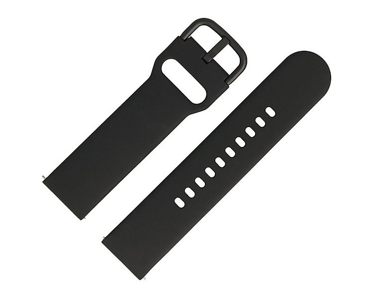 MARBURGER Uhrenarmband 22mm Silikon Fitness Smartwatch XS Extra Kurz Schwar günstig online kaufen