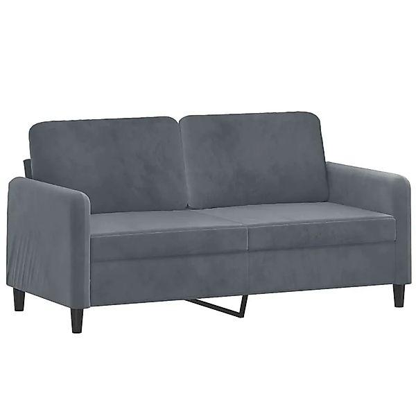 vidaXL 2-Sitzer-Sofa Dunkelgrau 140 cm Samt 359443 günstig online kaufen