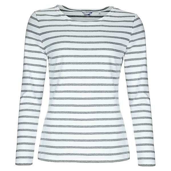 modAS Langarmshirt Damen Langarm-Shirt mit Streifen günstig online kaufen