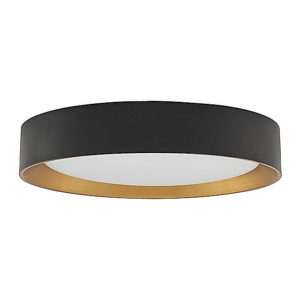 Lindby LED Deckenleuchte Kambia 9625171 Modern in Schwarz aus Aluminium 1-f günstig online kaufen