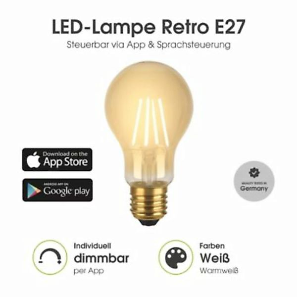 Xlayer LIGHTING LED Leuchtmittel  Smart Echo Retro E27 5W 500lm Warmweiß Di günstig online kaufen