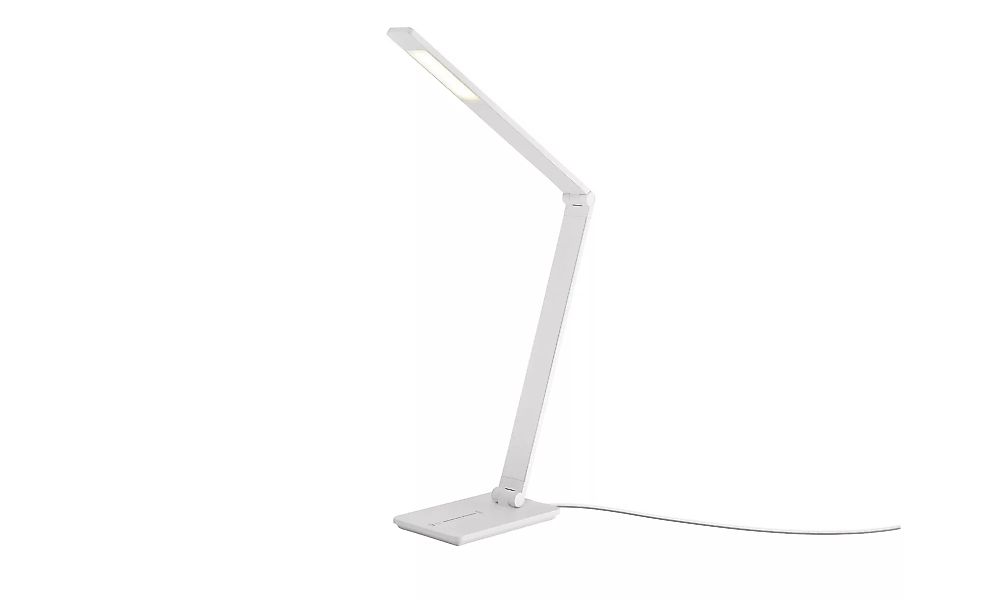 Meisterleuchten LED-Tischleuchte, 1-flammig, weiß - weiß - 40 cm - 43,5 cm günstig online kaufen