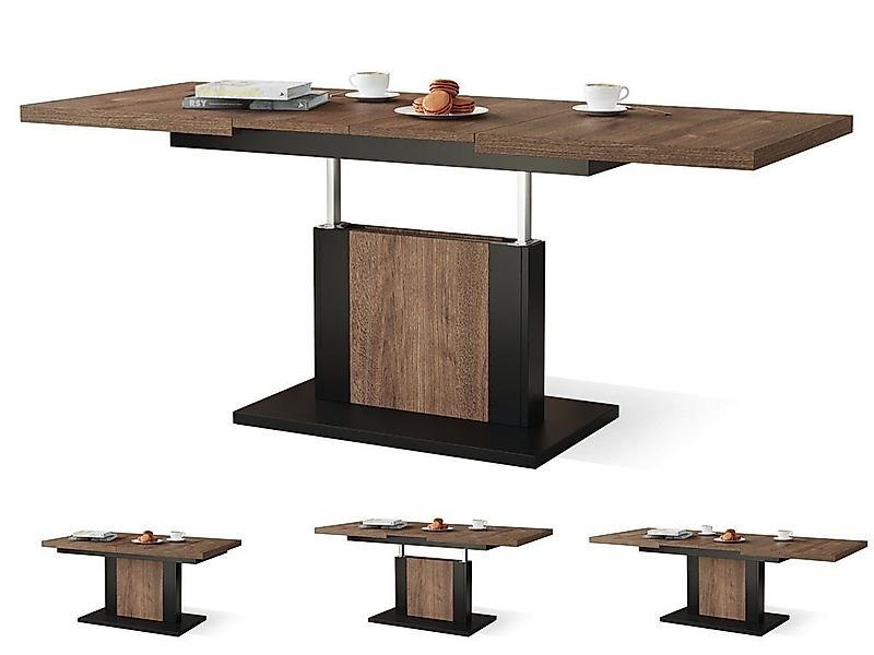 designimpex Couchtisch Design Orion stufenlos höhenverstellbar günstig online kaufen