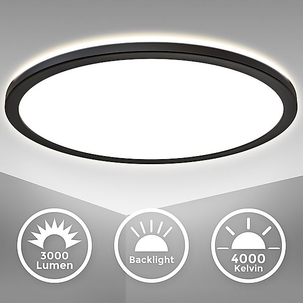 B.K.Licht Deckenleuchte ultra-flach LED Decken-Panel 29x29cm günstig online kaufen
