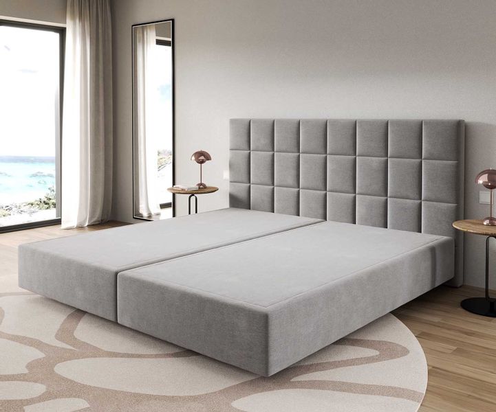 DELIFE Bettgestell Dream-Fine, Mikrofaser Grau 200x200 günstig online kaufen
