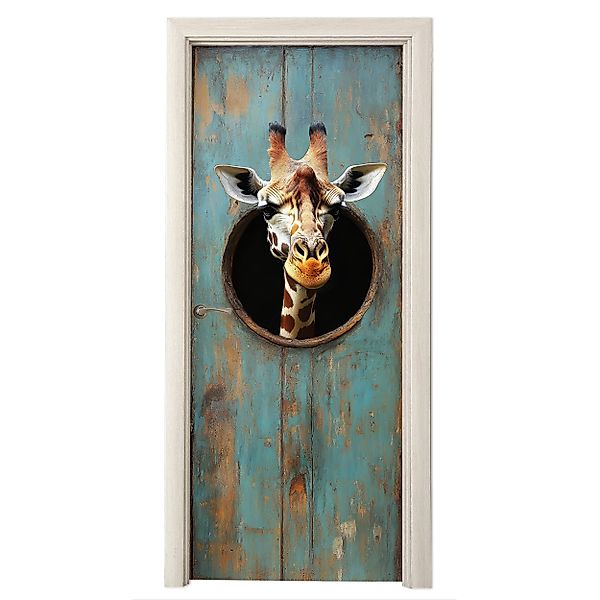 MuchoWow Türtapete Giraffe - Holz - günstig online kaufen