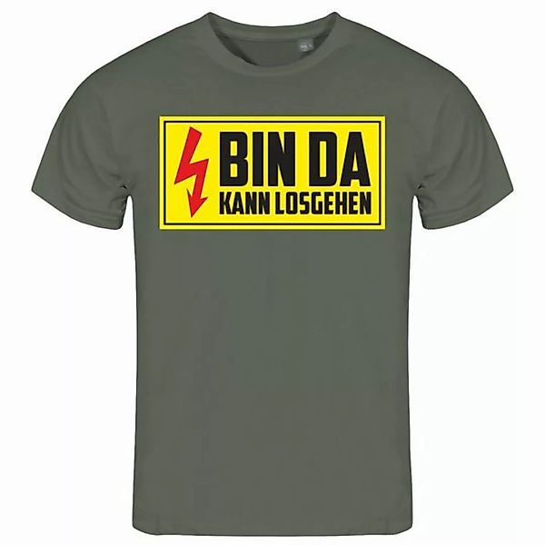 deinshirt Print-Shirt Herren T-Shirt Bin da kann losgehen Funshirt mit Moti günstig online kaufen