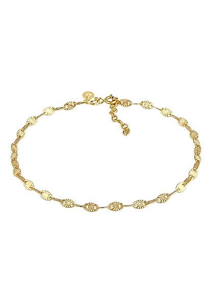 Elli Premium Fußkette Stern Look Plättchen günstig online kaufen
