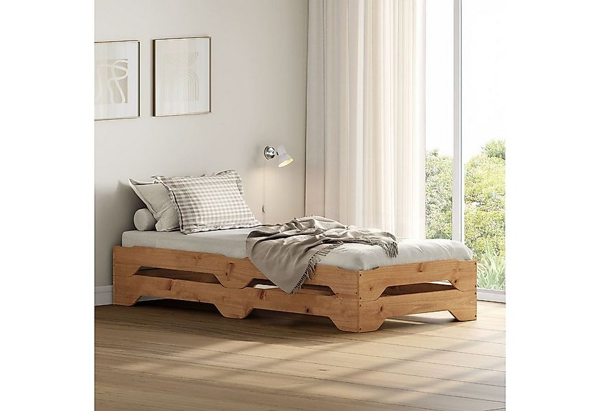 IDIMEX Funktionsbett RONNY, Gästebett aus Massivholz stapelbar eiche farben günstig online kaufen